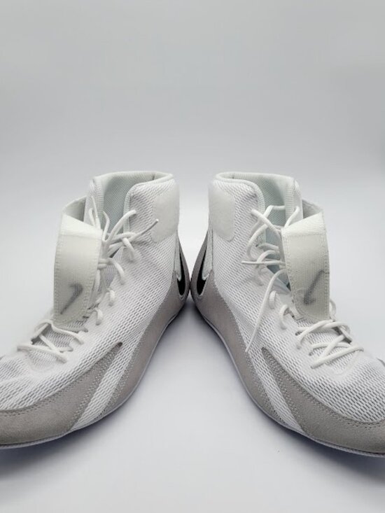 NIKE Speedsweep 8 Men’s Wrestling Shoes White Black High Top Size 11.5 NWOB main image 9